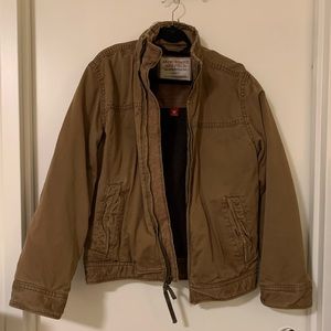 Men's Abercrombie Tan Canvas Jacket